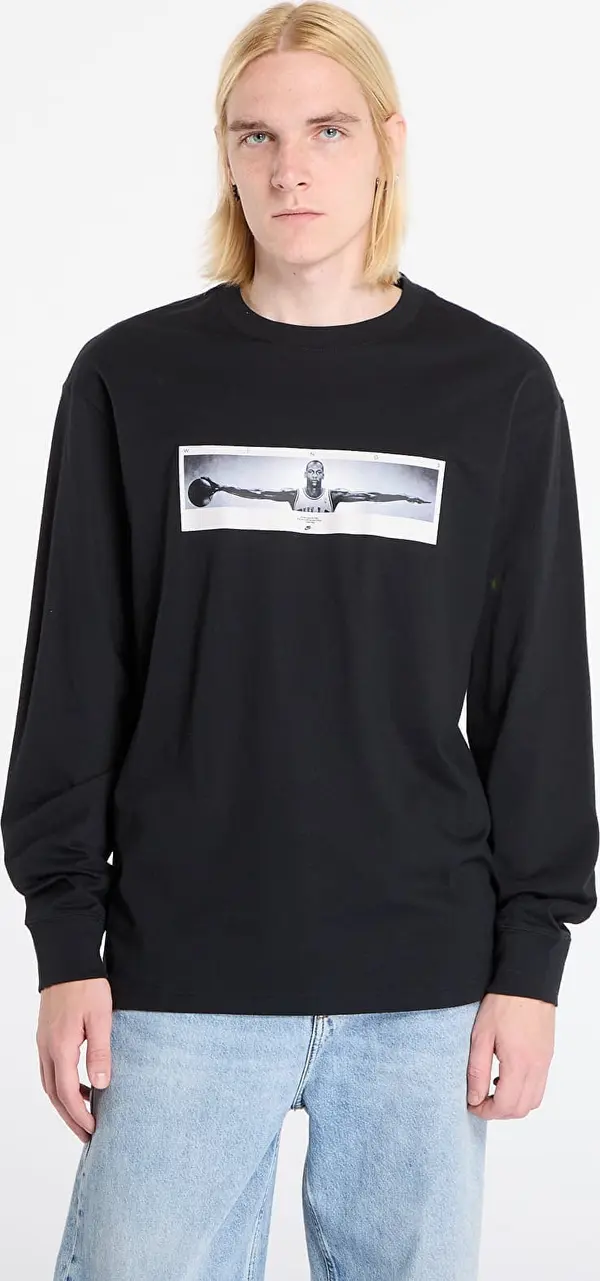 Jordan Majice Jordan M Brand Photo LS Crew Black/ White S