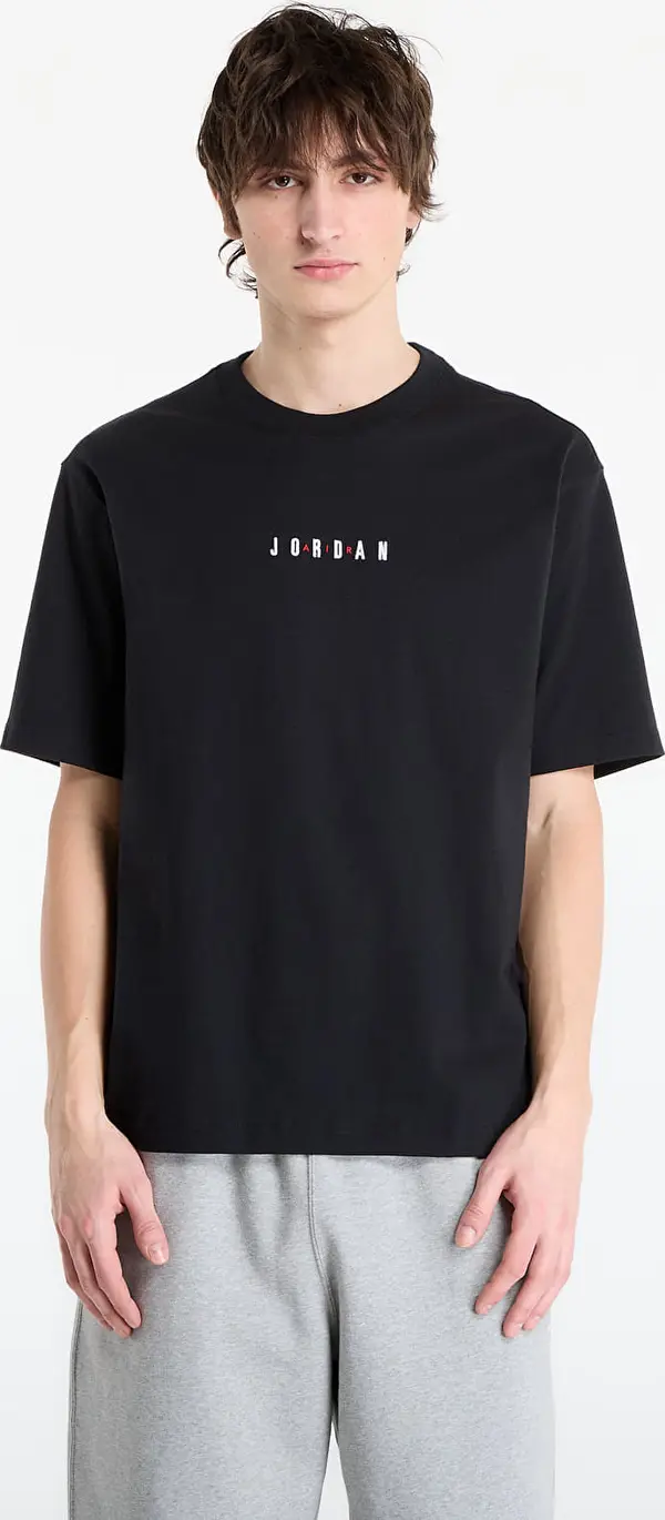 Jordan Majice Jordan Men's Embroidered T-Shirt Black/ Sail/ Sail XS