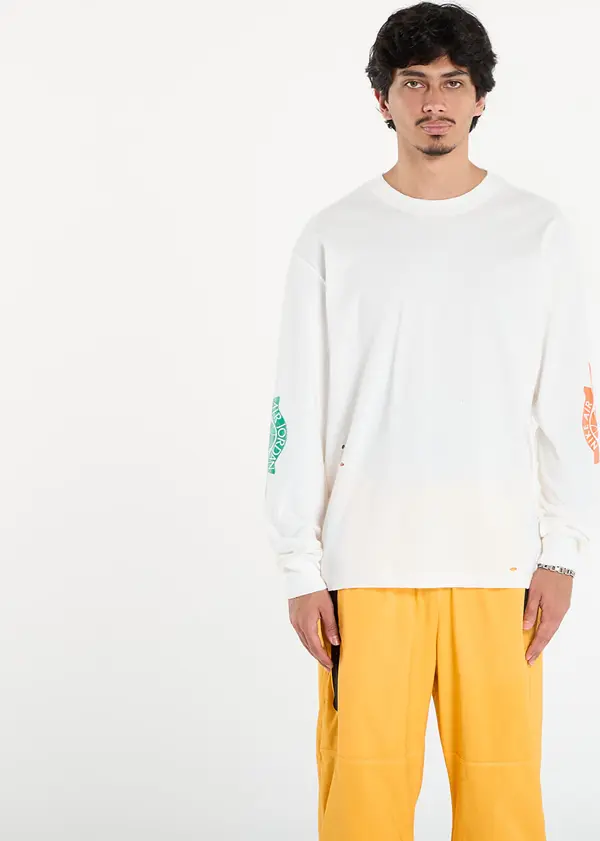 Jordan Majice Jordan Rare Air Men's Long-Sleeve T-Shirt Sail/ Brilliant Ornge M