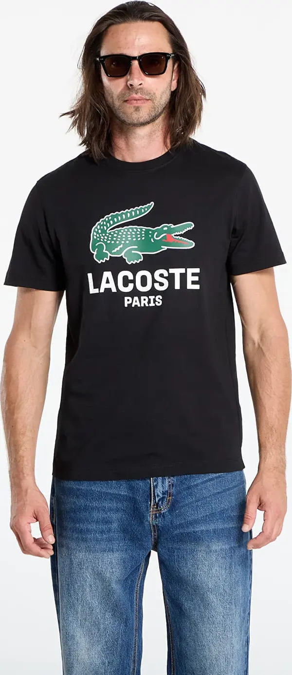 LACOSTE Majice LACOSTE Men's Tee-Shirt Black M