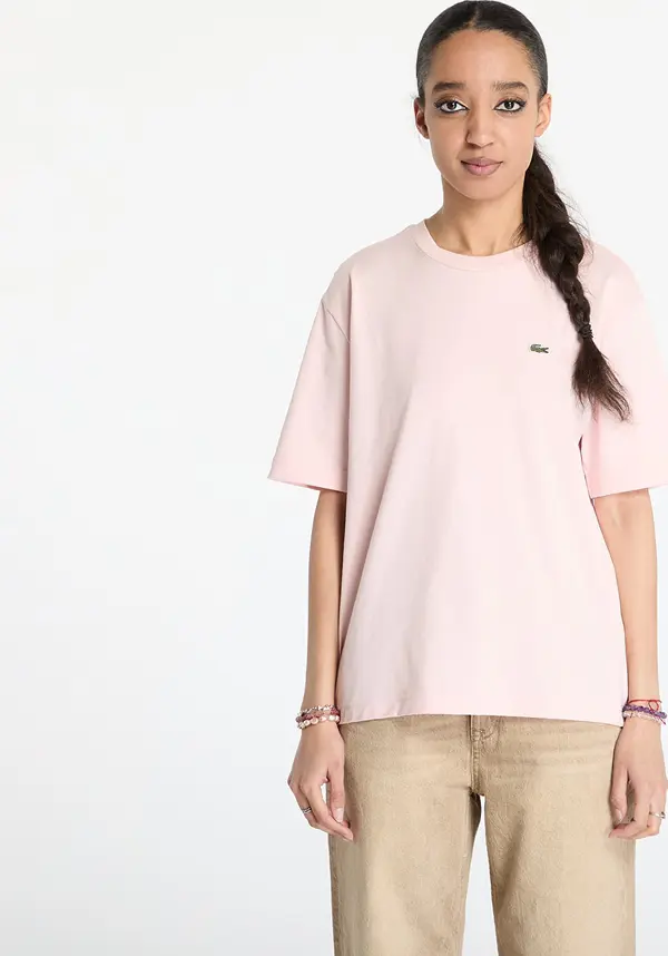 LACOSTE Majice LACOSTE Soft Cotton T-shirt Rose Pale S