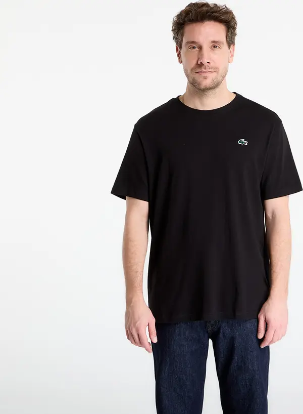 LACOSTE Majice LACOSTE Tee-Shirt Black/ Lamb'S Lettuce 6