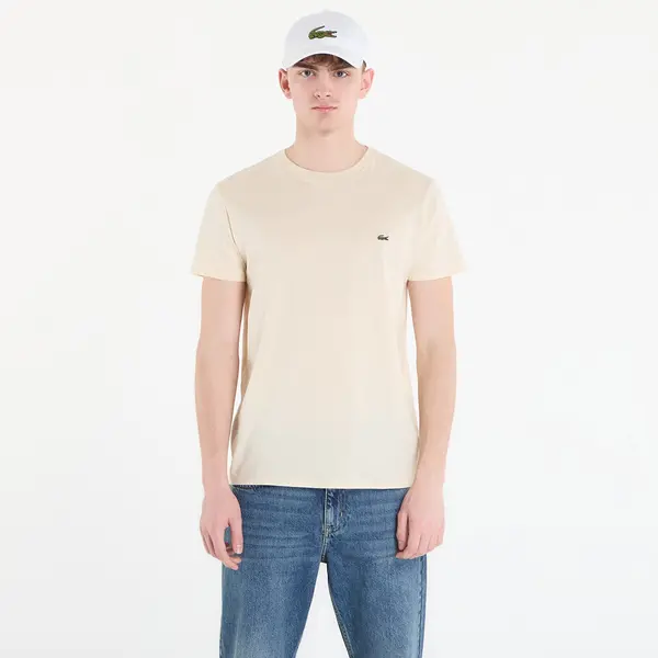 LACOSTE Majice LACOSTE Tee-Shirt Naturel Clair 4