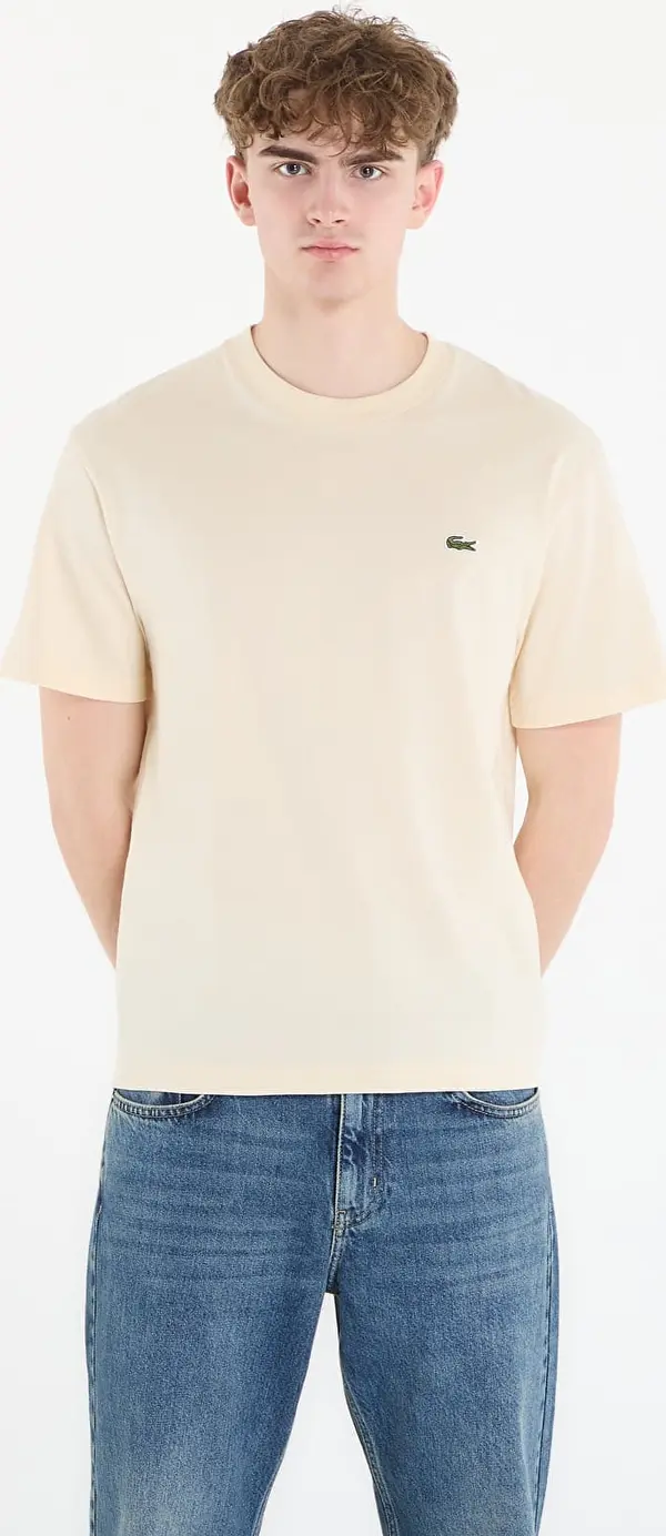 LACOSTE Majice LACOSTE Tee-Shirt Naturel Clair 5