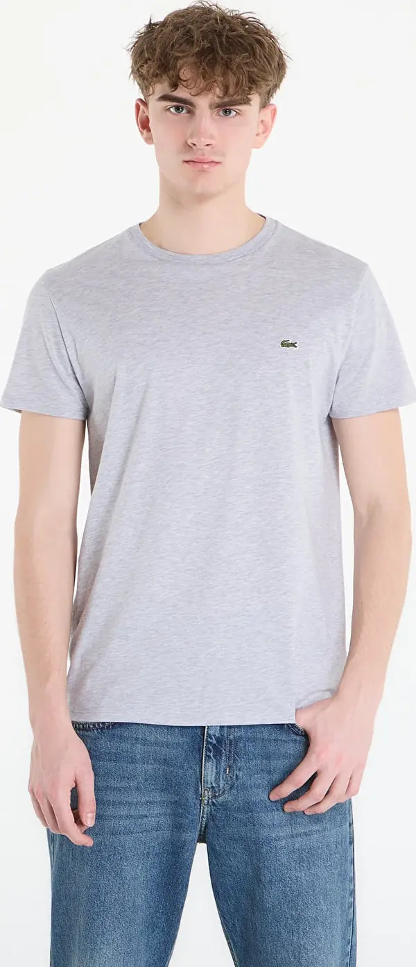 LACOSTE Majice LACOSTE Tee-Shirt Silver Chine 6