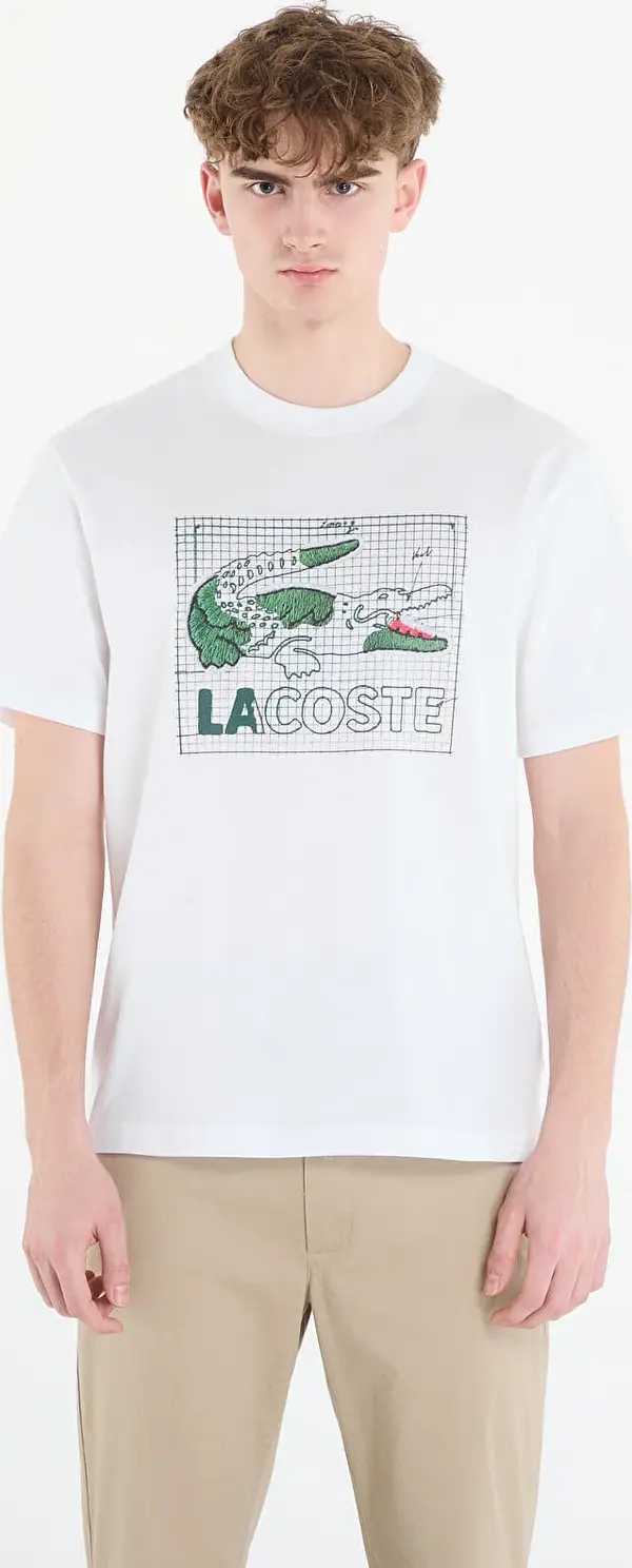 LACOSTE Majice LACOSTE Tee-Shirt White 6