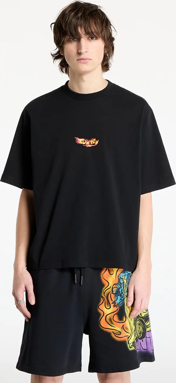 Marcelo Burlon Majice Marcelo Burlon County Flame Boxy T-Shirt Black/ Red XL