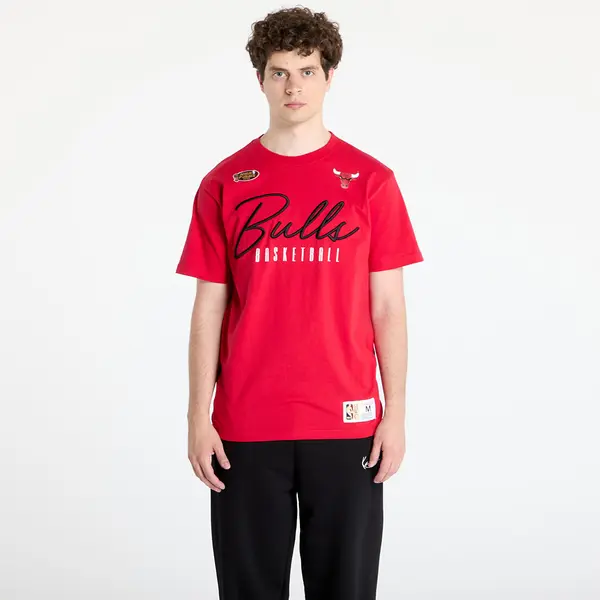 Mitchell & Ness Majice Mitchell & Ness NBA Training Day Premium Ss Tee Vintage Logo Bulls Scarlet M