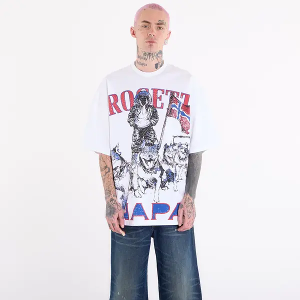 Napapijri Majice Napapijri x PDF Short-Sleeved T-Shirt White S