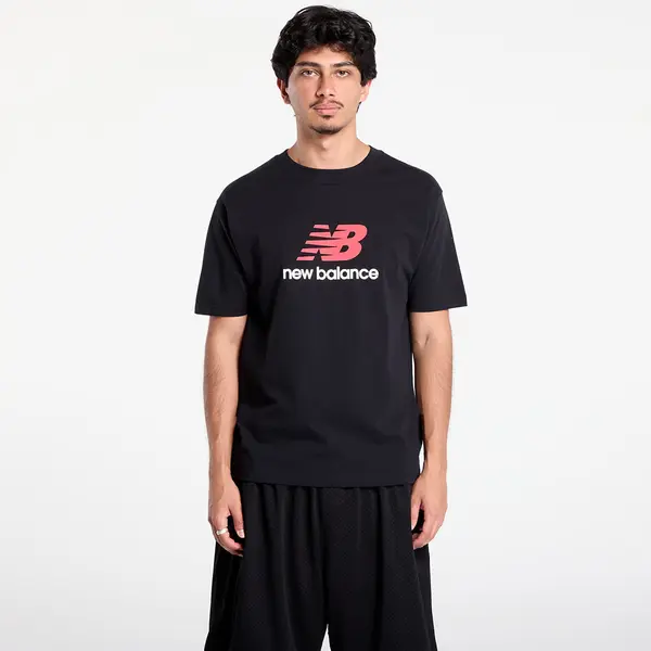New Balance Majice New Balance Athletics Logo T-Shirt Black M