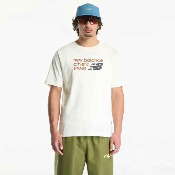 New Balance Majice New Balance Athletics Premium Relaxed Chest Logo T-Shirt Angora M