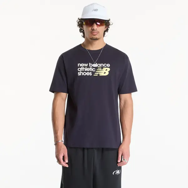 New Balance Majice New Balance Athletics Premium Relaxed Chest Logo T-Shirt Dark Night XL