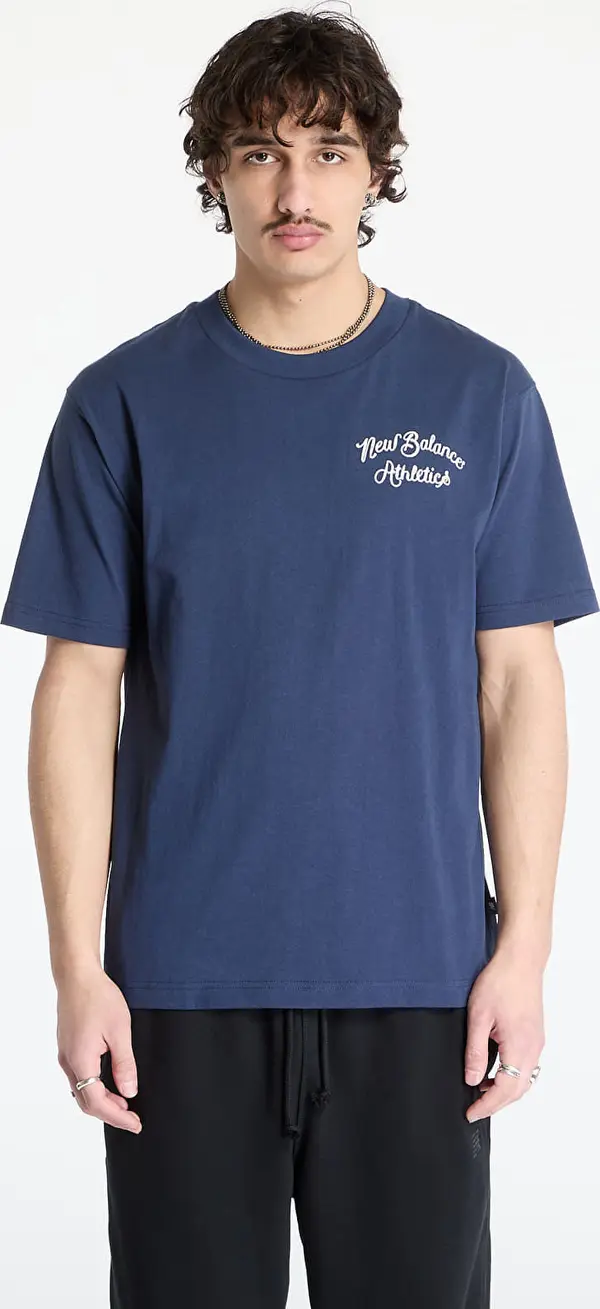 New Balance Majice New Balance Athletics Relaxed League T-Shirt Blue M