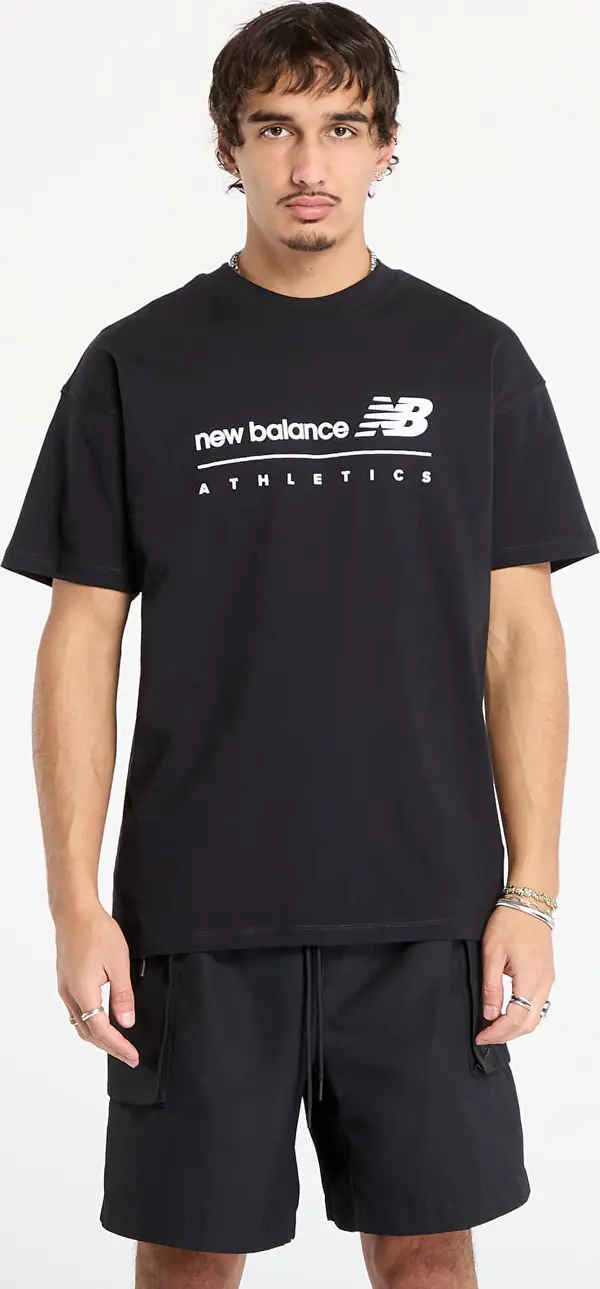 New Balance Majice New Balance Linear Graphic T-Shirt Black S