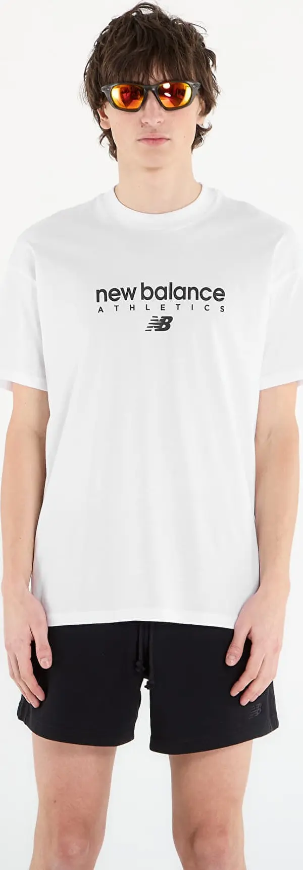 New Balance Majice New Balance Linear Graphic T-Shirt White L