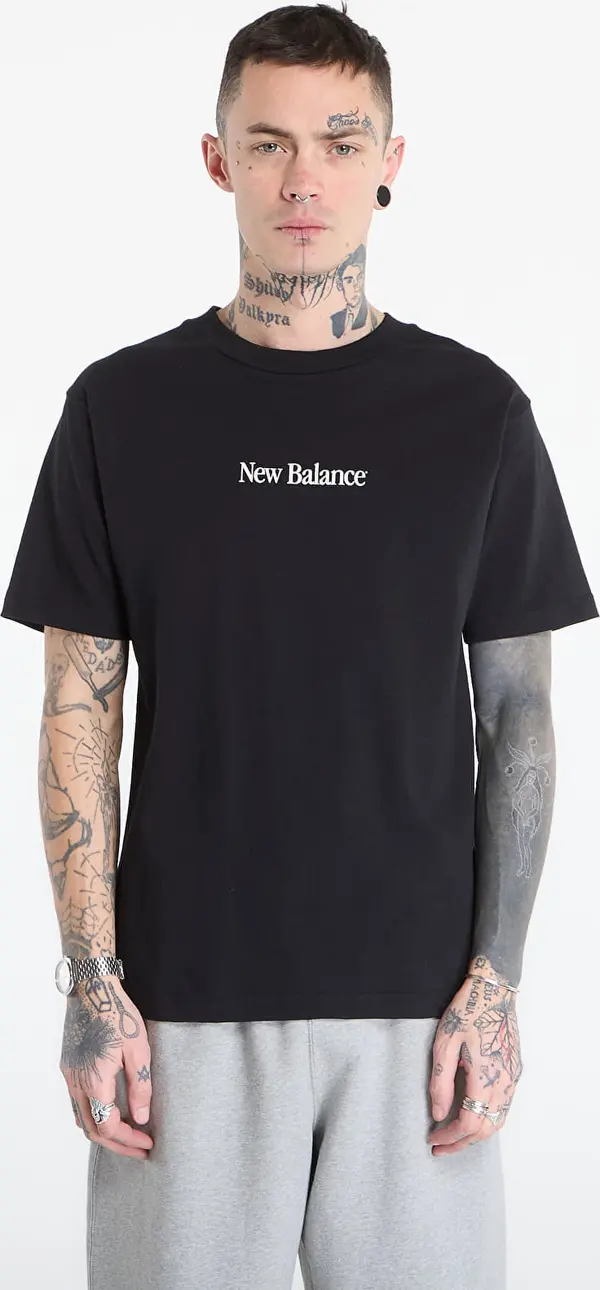 New Balance Majice New Balance N Collage T-Shirt Black L