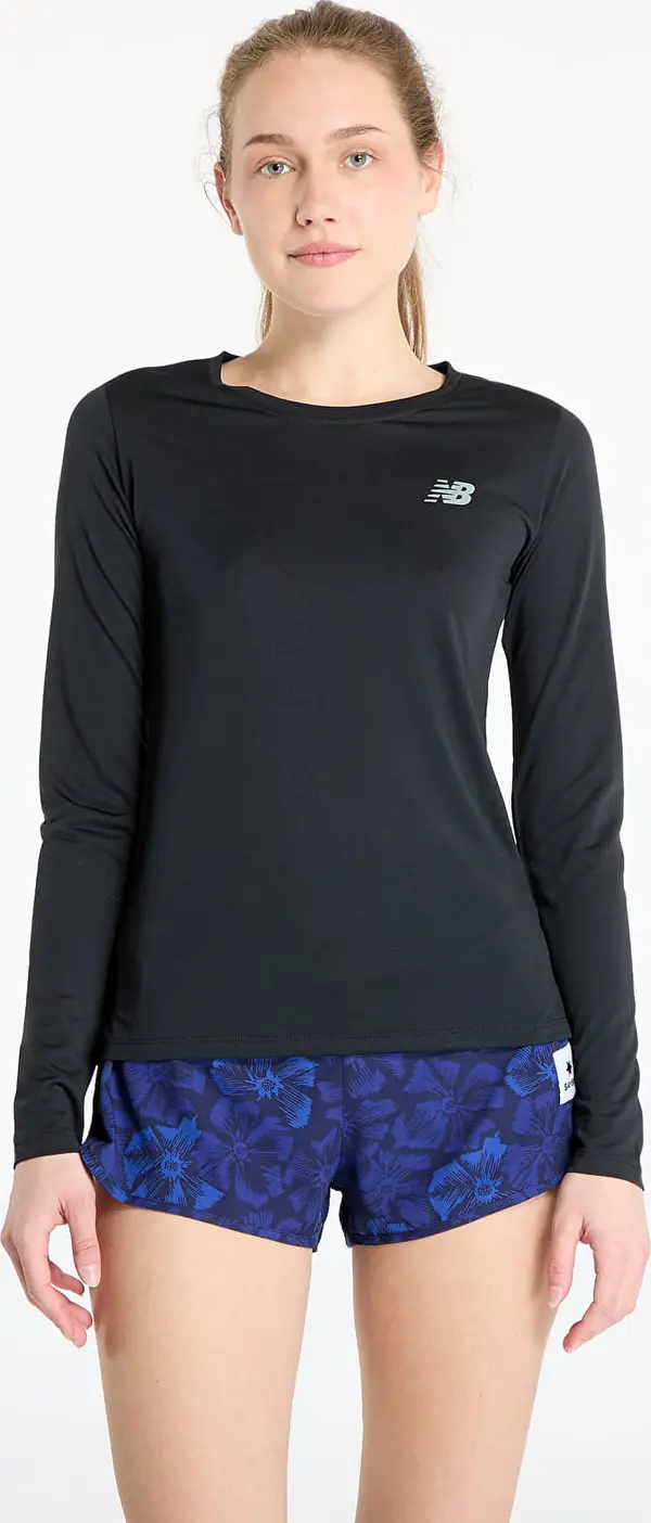 New Balance Majice New Balance Sport Long Sleeve Black XS