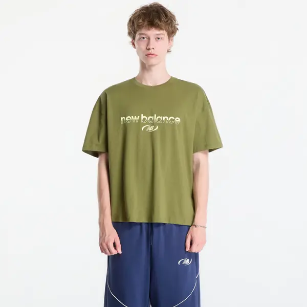 New Balance Majice New Balance Trackside T-Shirt Sport Green XL