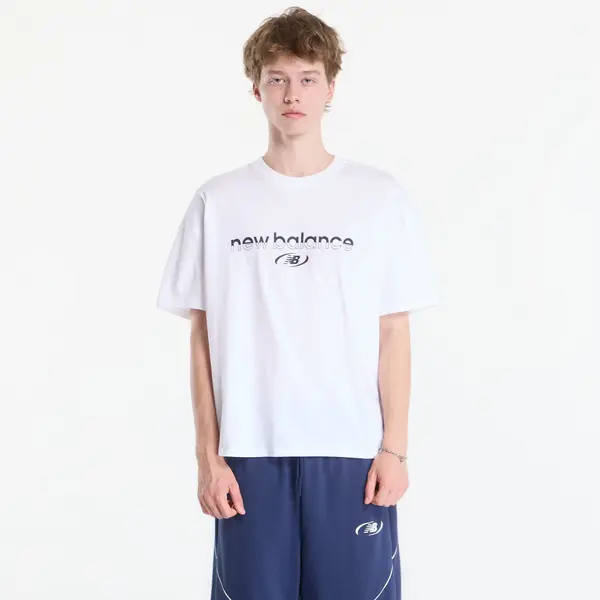 New Balance Majice New Balance Trackside T-Shirt White M