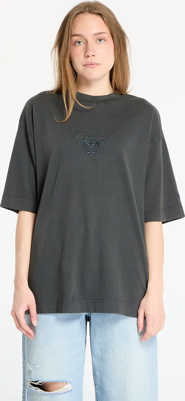 New Era Majice New Era Chicago Bulls Washed Box Tee UNISEX White Heather Gray S