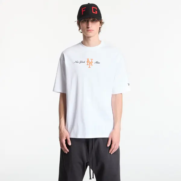 New Era Majice New Era MLB Script OS Tee New York Mets Optic White S