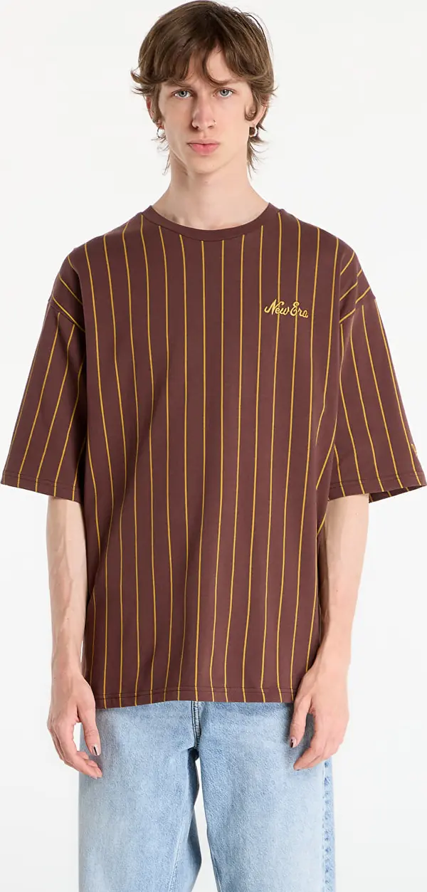 New Era Majice New Era Pinstripe Os Tee UNISEX Brown L