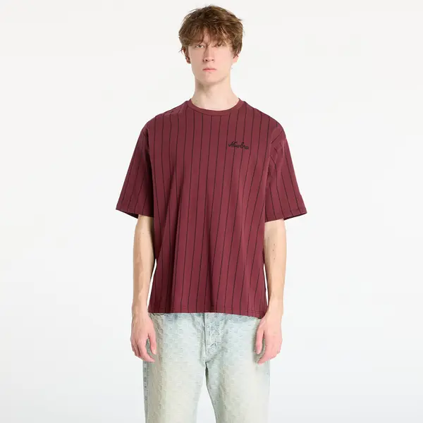 New Era Majice New Era Pinstripe Os Tee UNISEX Frosted Burgundy XL