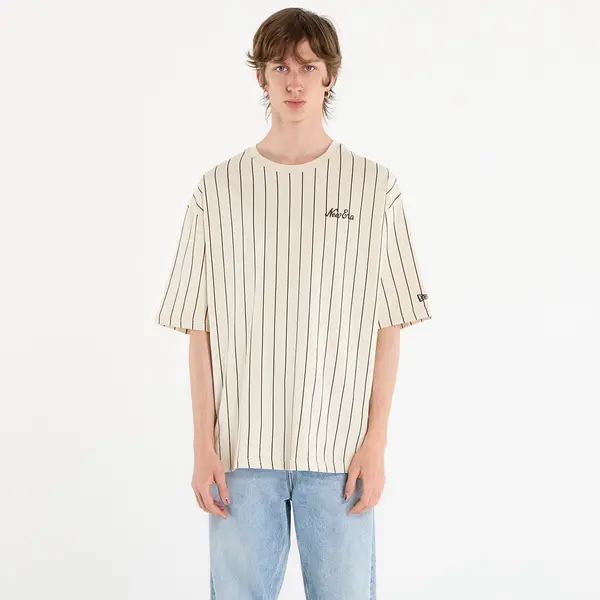 New Era Majice New Era Pinstripe Os Tee UNISEX Light Cream M