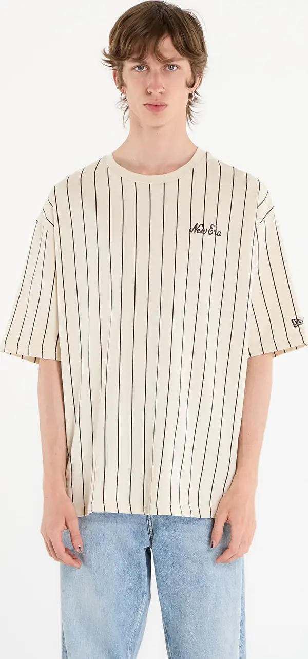 New Era Majice New Era Pinstripe Os Tee UNISEX Light Cream S
