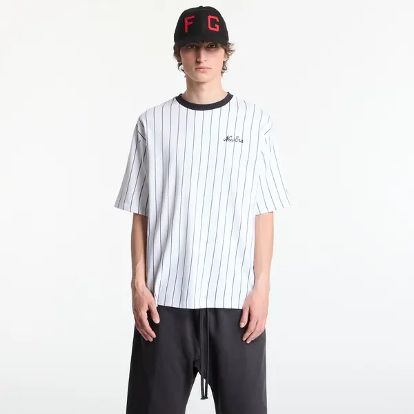 New Era Majice New Era Pinstripe OS Tee UNISEX Optic White/ Navy XL