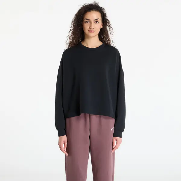 Nike Majice Nike 24.7 ImpossiblySoft Women's Dri-FIT Oversized Crew-Neck Top Black/ Dk Smoke Grey XL
