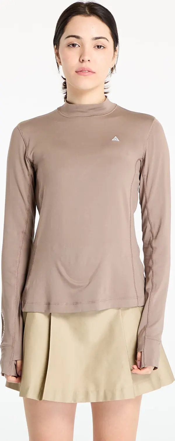 Nike Majice Nike ACG "Goat Rocks" Women's Dri-FIT ADV Long-Sleeve Top Mink Brown/ Summit White M