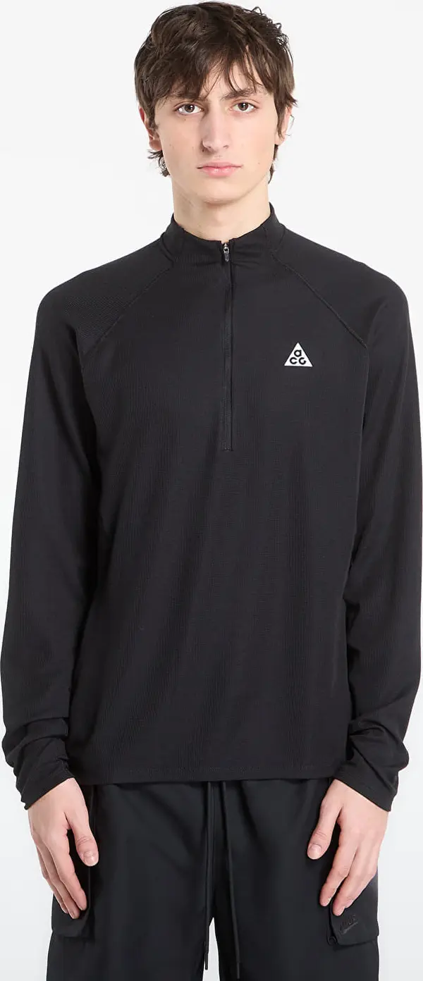 Nike Majice Nike ACG Men's Dri-FIT Mid-Layer 1/4-Zip Trail Running Top Black/ Black/ Summit White S