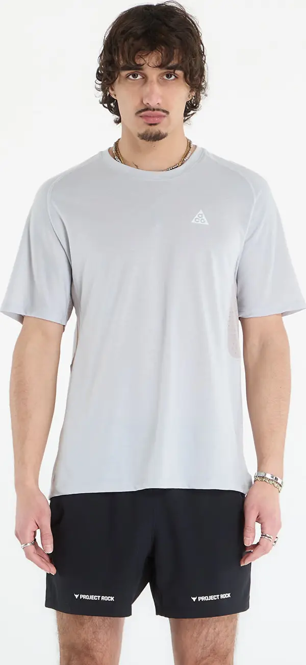 Nike Majice Nike ACG "Solar Chase" Men's Dri-FIT ADV Trail Running Top Grey Fog/ College Grey/ Summit White XL
