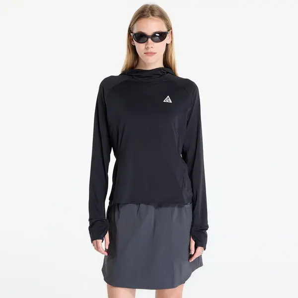Nike Majice Nike ACG Women's UV-Resistant Hooded Trail Running Mid-Layer Top Black/ Black/ Summit White S