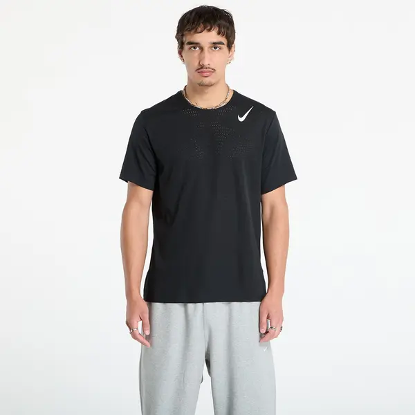 Nike Majice Nike AeroSwift Men's Dri-FIT ADV Short-Sleeve Running Top Black/ Summit White M