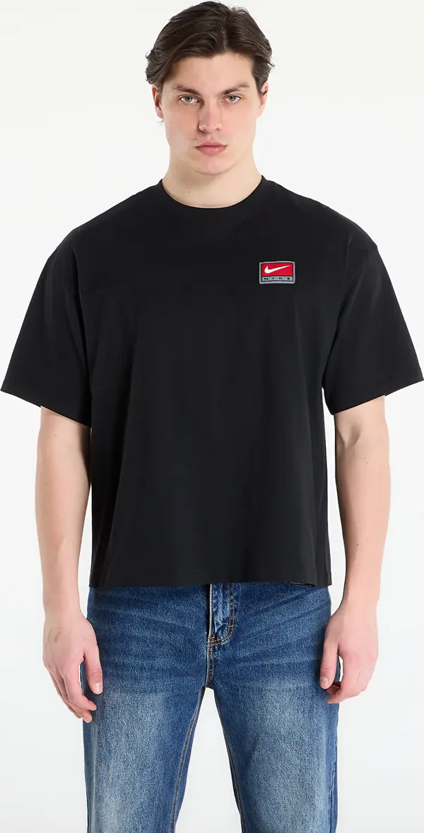 Nike Majice Nike Life Men's Short-Sleeve Boxy Knit Top Black M