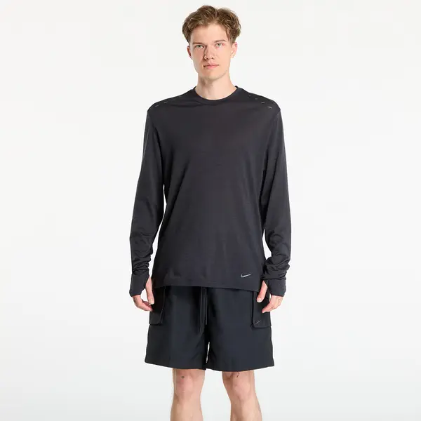 Nike Majice Nike Run Wool Men's Dri-FIT ADV Long-Sleeve Running Top Black/ Anthracite M