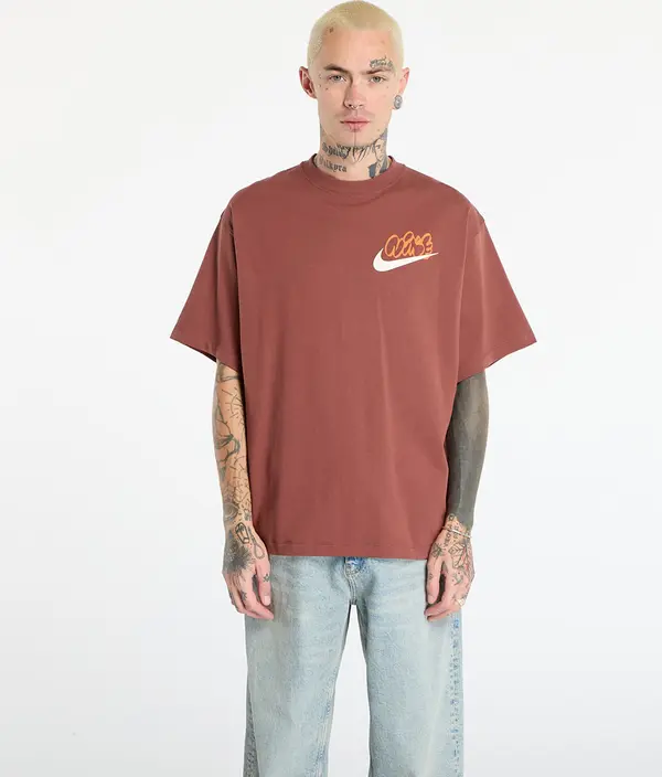 Nike Majice Nike Solo Swoosh Men's T-Shirt Red Sepia S