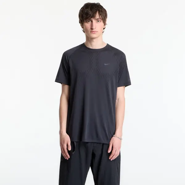 Nike Majice Nike Stride Plus Men's Dri-FIT ADV Short-Sleeve Running Top Off Noir/ Black/ Refblk M