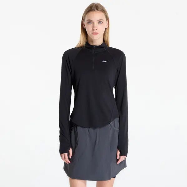 Nike Majice Nike Tempo Women's Dri-FIT 1/4-Zip Running Top Black/ Reflective Silv S