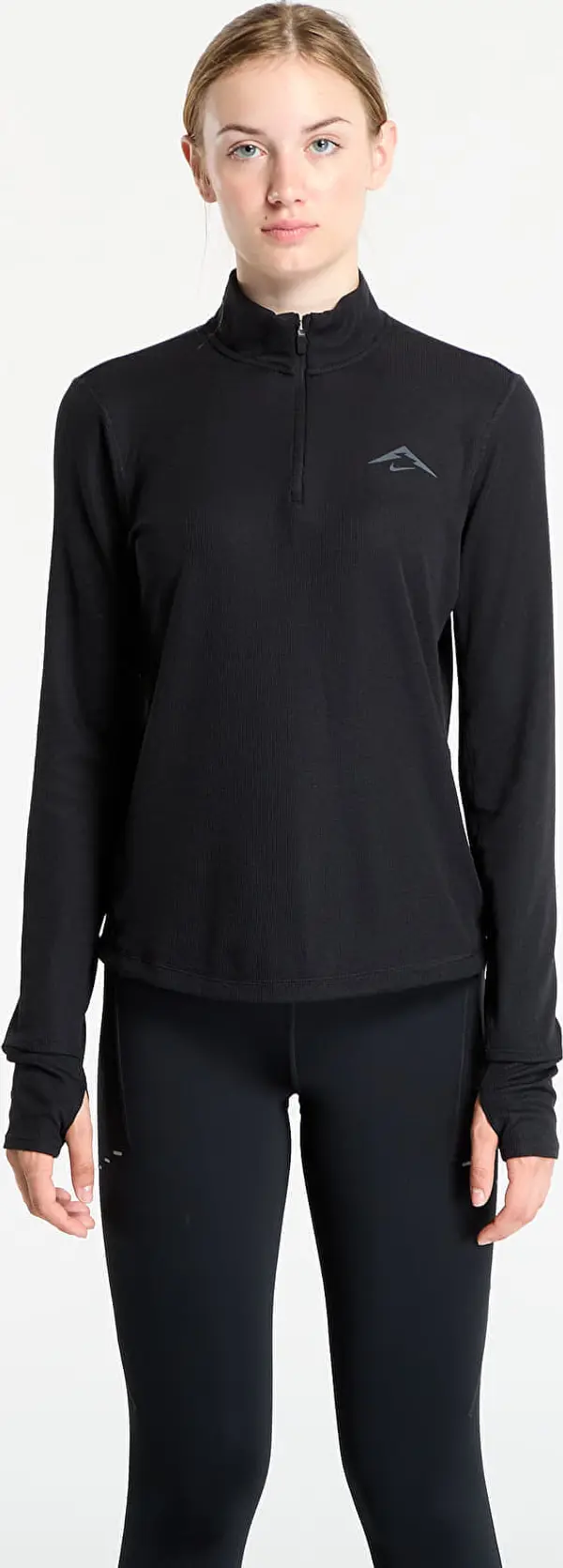 Nike Majice Nike Trail Women's Dri-FIT 1/4-Zip Running Mid-Layer Top Black/ Black XS