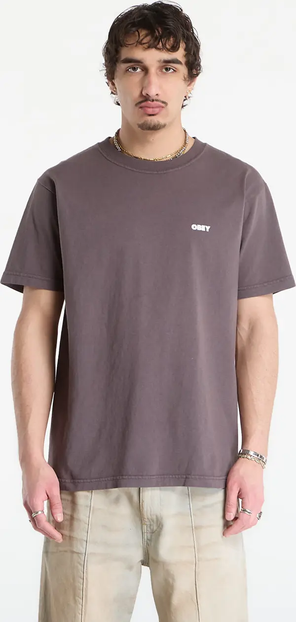 OBEY Clothing Majice OBEY Bold Icon Face Pigment Dusty Black M