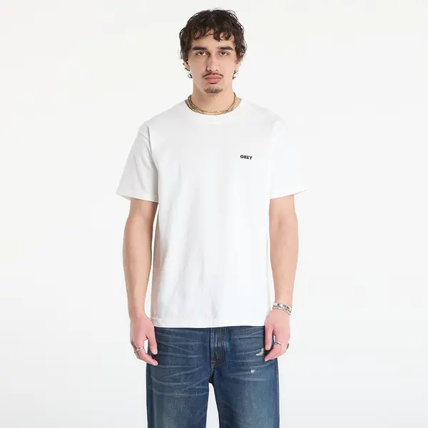 OBEY Clothing Majice OBEY Bold Icon Face Pigment Vintage White M