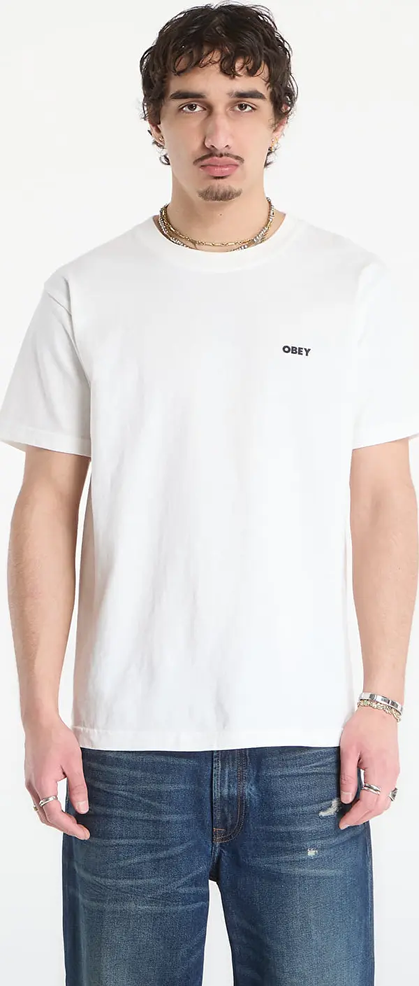 OBEY Clothing Majice OBEY Bold Icon Face Pigment Vintage White XL