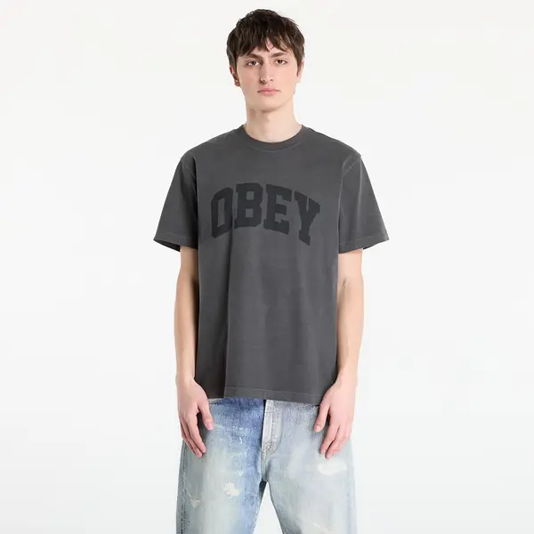 OBEY Clothing Majice OBEY Collegiate Pigment Tee Pigment Stretch Limo XL