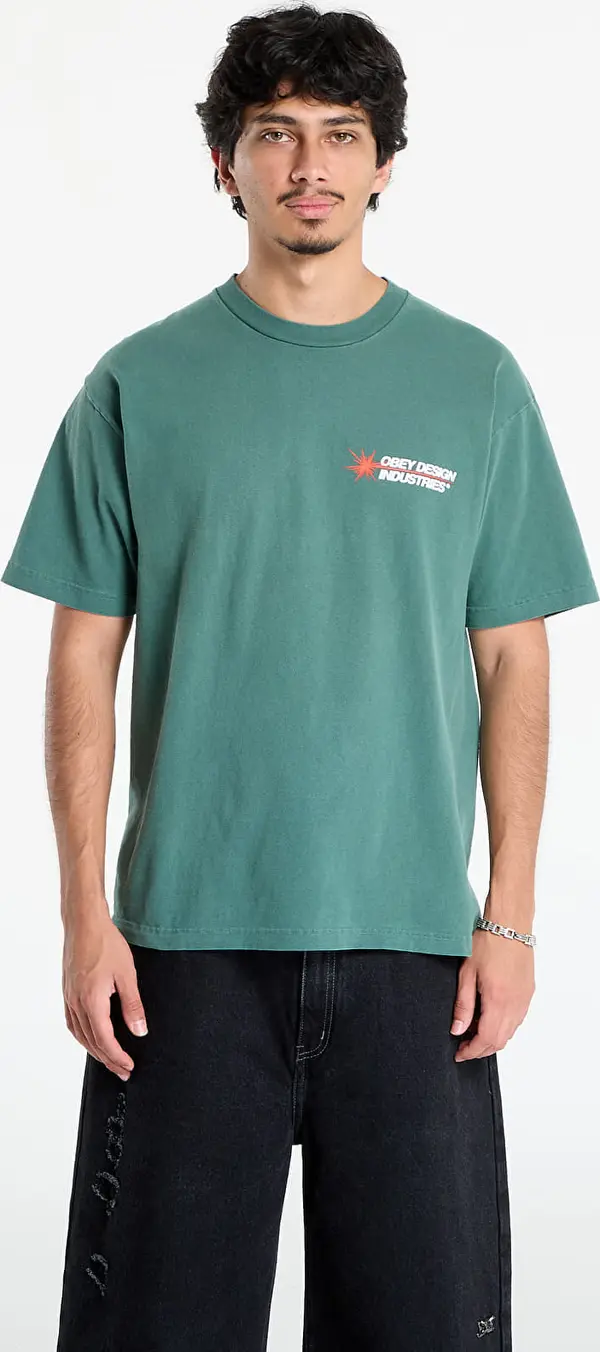 OBEY Clothing Majice OBEY Design Industries T-Shirt Pigment Rain Forest M