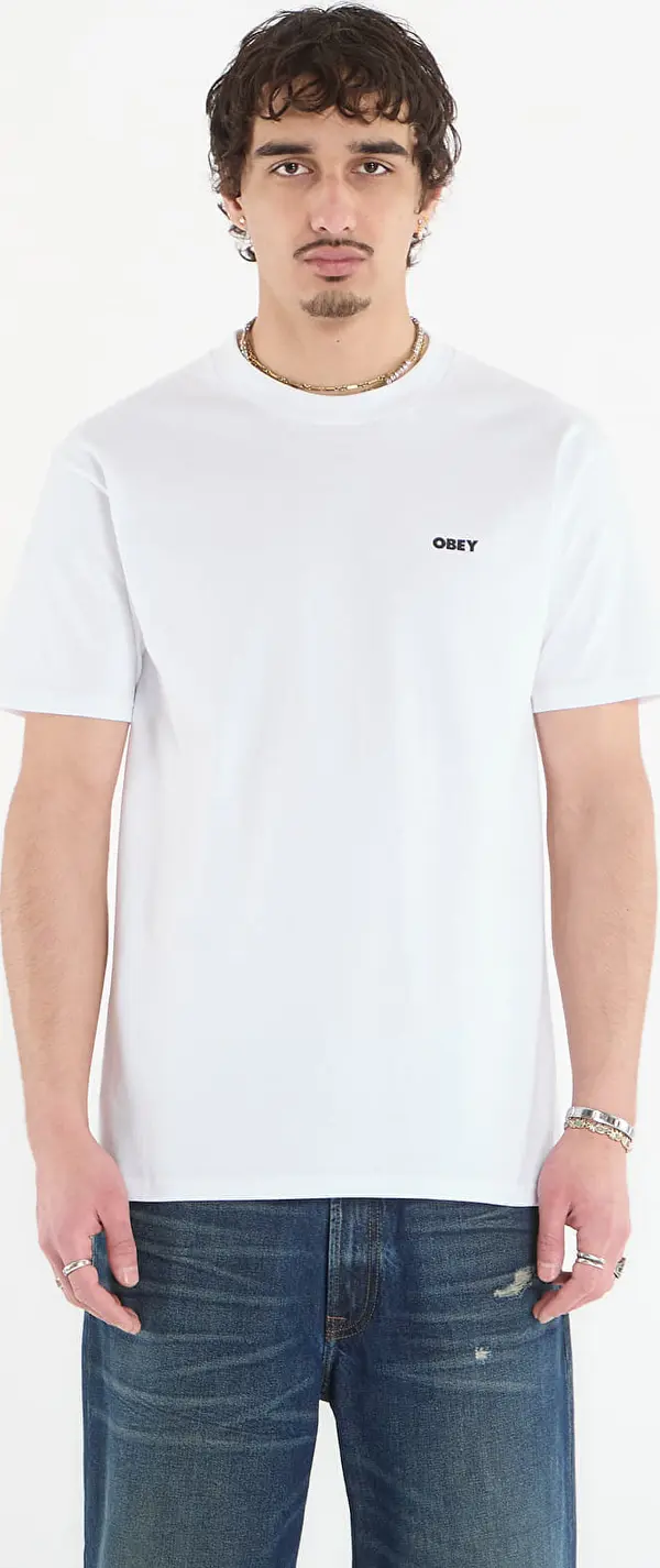 OBEY Clothing Majice OBEY In Bloom White M