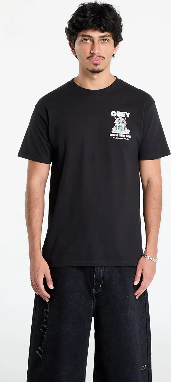 OBEY Clothing Majice OBEY Love & Unity Now T-Shirt Black L