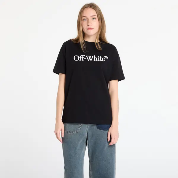 Off-White Majice Off-White Big Logo Bookish Casual Tee Black/ White M